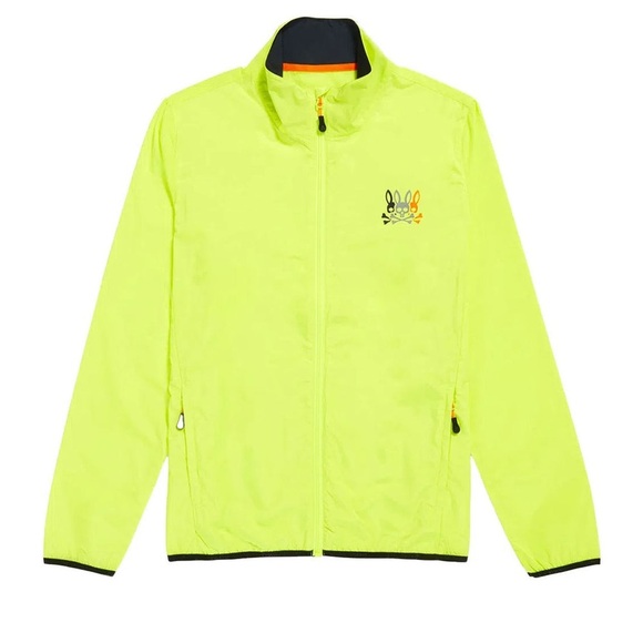 Psycho Bunny Men's Lowick Sport Jacket Neon Lemon Size 3XL - Picture 1 of 8